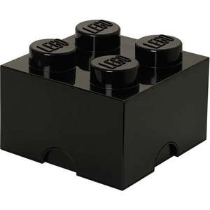 Černý úložný box čtverec LEGO® obraz