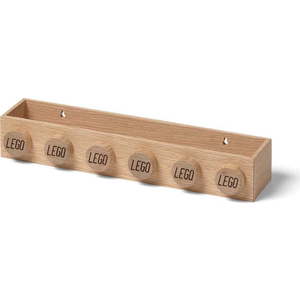 Dětská nástěnná police z dubového dřeva LEGO® Wood obraz
