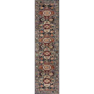 Tmavě modrý běhoun 66x300 cm Gillingham – Flair Rugs obraz