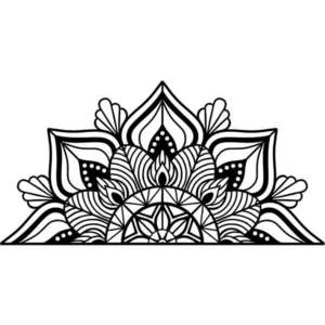 Kovová nástěnná dekorace 118x59 cm Mandala – Wallity obraz