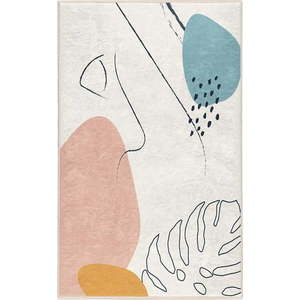 Krémový pratelný koberec 120x180 cm Abstract Shapes – Mila Home obraz