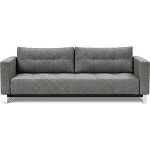 Šedá rozkládací pohovka Innovation Cassius Twist Charcoal, 115 x 230 cm obraz