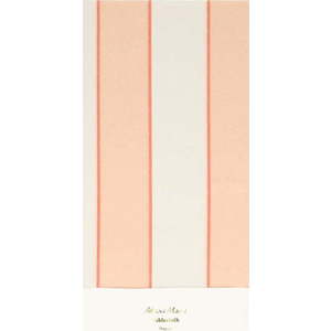 Ubrus 137x259 cm Peach Stripe – Meri Meri obraz