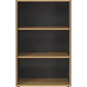Knihovna v dekoru dubu v antracitovo-přírodní barvě 75x120x40 cm Podium – Germania obraz