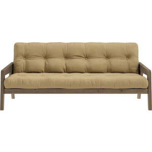 Žlutá rozkládací pohovka 204 cm Grab - Karup Design obraz