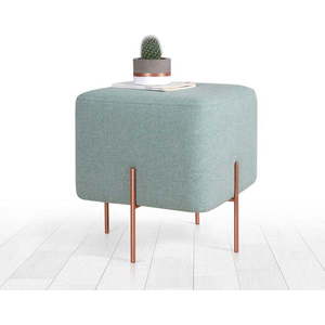 Světle modrý taburet Copper – Artie obraz