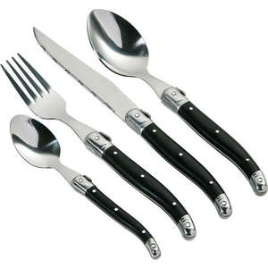 Černý nerezový příbor 16 ks Swiss – Premier Housewares obraz