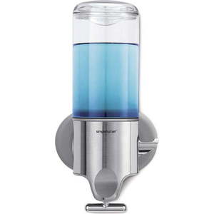 Nástěnný dávkovač mýdla z nerezové oceli ve stříbrné barvě 440 ml - simplehuman obraz