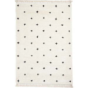 Bílo-černý koberec Think Rugs Boho Dots, 120 x 170 cm obraz