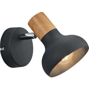 Matně černé nástěnné svítidlo ø 10 cm Latika – Trio obraz