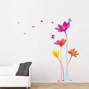 Sada samolepek Ambiance Rainbow Flowers obraz