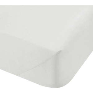 Bílé napínací prostěradlo z bavlněného perkálu 135x190 cm Cotton Percale – Bianca obraz