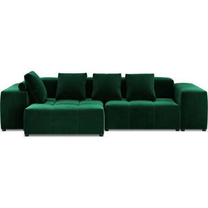 Zelená sametová rohová pohovka (variabilní) Rome Velvet - Cosmopolitan Design obraz