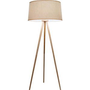 Hnědá stojací lampa SULION Bea, výška 152 cm obraz