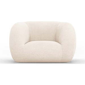 Krémové křeslo z textilie bouclé Essen – Cosmopolitan Design obraz