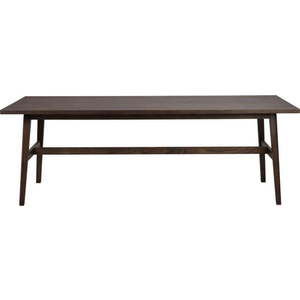 Tmavě hnědý jídelní stůl v dekoru dubu 100x220 cm Plainfield – Rowico obraz