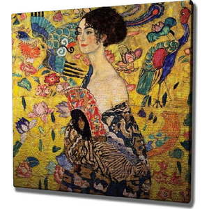 Nástěnná reprodukce na plátně Gustav Klimt , 45 x 45 cm obraz