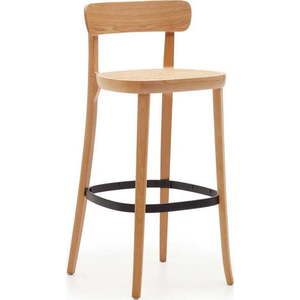 Barová židle v dekoru jasanu v přírodní barvě 99 cm Romane – Kave Home obraz