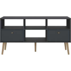 Antracitový TV stolek 117x61 cm Bodo – Tvilum obraz