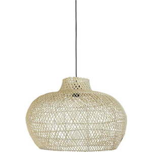 Závěsné svítidlo v přírodní barvě s ratanovým stínidlem ø 60 cm Charita – Light & Living obraz