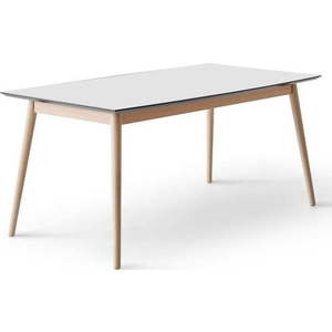 Rozkládací jídelní stůl s bílou deskou a přídavnou deskou 90x165 cm Meza – Hammel Furniture obraz
