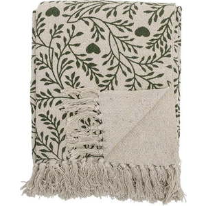 Zeleno-krémová deka 130x160 cm Maribelle – Bloomingville obraz