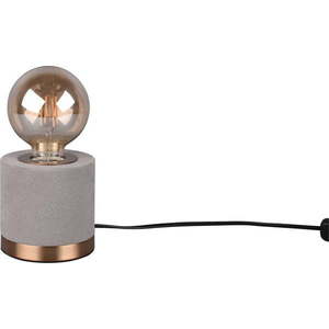 Šedá sametová stolní lampa (výška 11 cm) Judy – Trio obraz