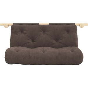 Tmavě hnědá manšestrová rozkládací pohovka 135 cm Hooked – Karup Design obraz