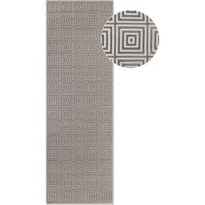 Šedý běhoun 80x240 cm Perles Tourmaline – Elle Decoration obraz