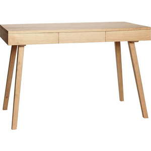 Pracovní stůl v dekoru dubu 57x120 cm Tripple – Hübsch obraz