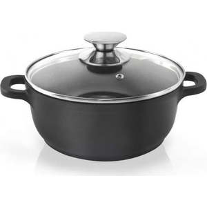 Hrnec s nepřilnavým povrchem Pfluon Granit se skleněnou poklicí Orion Grande, ⌀ 24 cm obraz