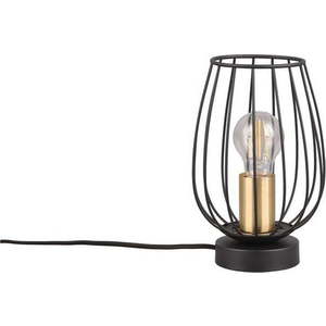 Stolní lampa v černo-zlaté barvě (výška 24, 5 cm) Grid – Trio obraz