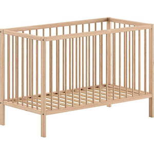 Postýlka z borovicového dřeva v přírodní barvě 60x120 cm DINO – Vipack obraz