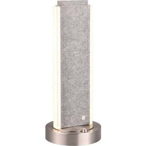 Šedá LED stolní lampa s hlasovým ovládáním/s ovládáním pomocí mobilní aplikace s textilním stínidlem (výška 51 cm) Cicara – CINQUE obraz
