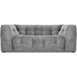 Šedá sametová pohovka Windsor & Co Sofas Vesta, 208 cm obraz