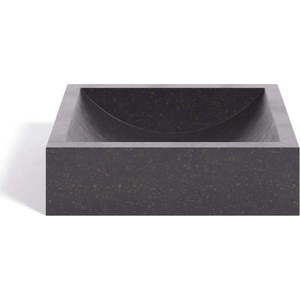 Černé umyvadlo z terrazzo Kave Home Sunday, 40 x 45 cm obraz