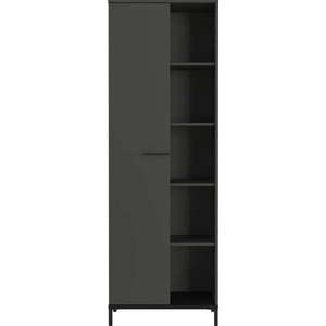 Antracitová knihovna 64x190x34 cm Rovigo – Germania obraz