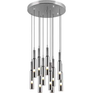 LED závěsné svítidlo se skleněným stínidlem ø 50 cm ve stříbrné barvě Lucent – Trio Select obraz