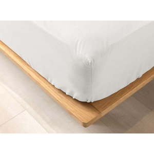 Bílé napínací prostěradlo z Bio bavlny 140x190 cm Biolina – douceur d'intérieur obraz