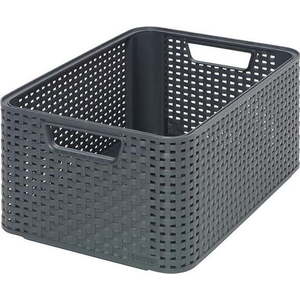 Šedý úložný košík Curver Style, 18 l obraz