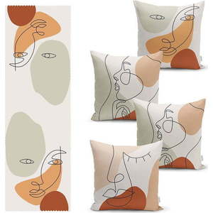 Set povlaků na polštář a běhounu 5 ks – Mila Home obraz