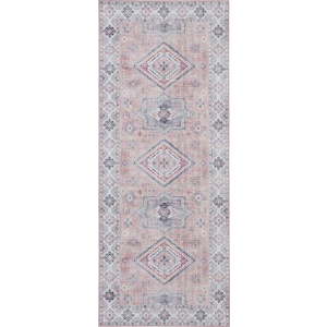 Světle růžový běhoun Nouristan Gratia, 80 x 200 cm obraz