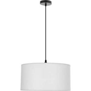 Bílé závěsné svítidlo s textilním stínidlem ø 40 cm Shanti – Candellux Lighting obraz