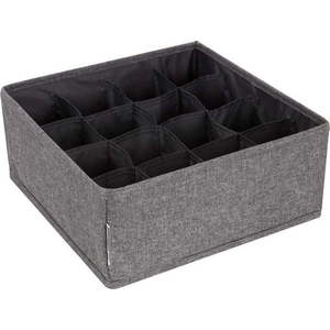 Šedý organizér do zásuvky s 16 přihrádkami Bigso Box of Sweden Drawer obraz