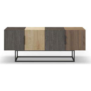 TV stolek v dekoru dubu v hnědo-přírodní barvě 140x55 cm Titan – Marckeric obraz