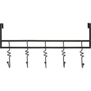 Černý kovový věšák na dveře 46 cm Jaxen – Premier Housewares obraz