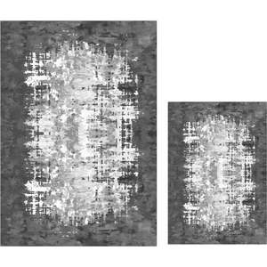 Bílo-šedé koupelnové předložky v sadě 2 ks 60x100 cm Modern – Mila Home obraz