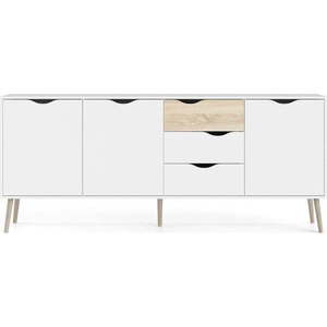 Bílá komoda 196x82x39 cm Oslo – Tvilum obraz