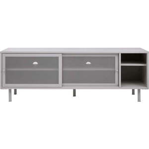 Šedý kovový TV stolek 160x55x45 cm Veep – Unique Furniture obraz