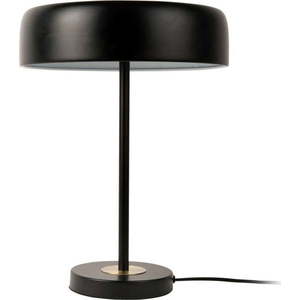 Černá stolní lampa s kovovým stínidlem (výška 40 cm) Gold Disc – Leitmotiv obraz